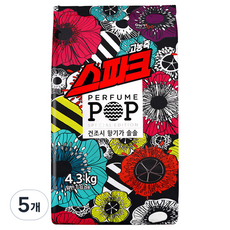 스파크 고농축 퍼퓸팝 분말세제, 4.3kg, 5개