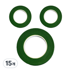 친절한마이쮸 플라워 꽃 테이프 그린, 15개