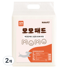 MOMOPET 狗狗高級型尿布墊 無香, 2個, 50入