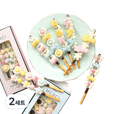 달콤초코 달콤한 막대과자 만들기 세트 PC, 12종, 2세트