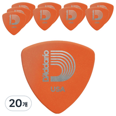 D'Addario Duralin 寬頭撥片 淺橘色 2DOR2, 20個