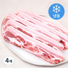 미트코리아 오겹살 구이용 1.2cm (냉동), 1kg, 4개