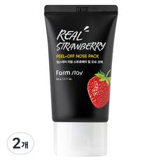 Farm stay REAL草莓撕拉式鼻膜, 1入, 2個