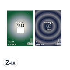 Formtec 地址用標籤 18格 LS-3218 100入+空白標籤 20入, 2套