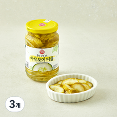 오뚜기 아삭 오이 피클, 420g, 3개
