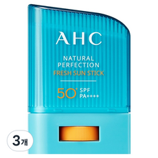 AHC 내추럴 퍼펙션 프레쉬 선스틱 SPF50+ PA++++, 14g, 3개