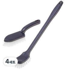 코멧 홈 다용도 욕실 청소솔 2종 세트, 다크블루, 4세트