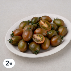 ONLYFARM GAP 인증 흑대추 방울토마토, 1kg, 2팩