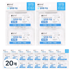지앤디맑은하루 휴대용 케이스 일회용 치실, 20개, 100개입, 7.6cm