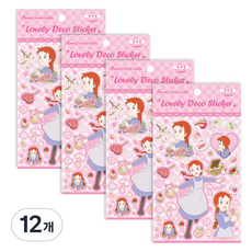 빨강머리앤 러블리 데코스티커, 봄벚꽃, 12개
