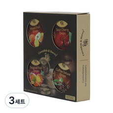캐빈디쉬앤하비 하빈 틴 캔디 4종 세트, 3세트, 775g