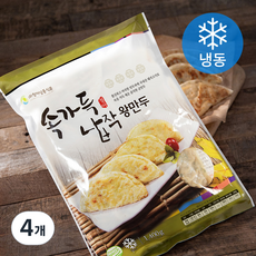 청아냉동식품 속가득 납작 왕만두 (냉동), 1.4kg, 4개