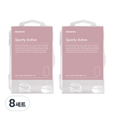 도나와 네일팁 인조손톱 스포티엑티브 CW-01 100p 세트, Clear, 800개