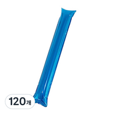 마켓감성 무패턴 치어스 풍선막대, 블루, 120개