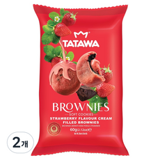 타타와 딸기 필드 브라우니, 2개, 60g
