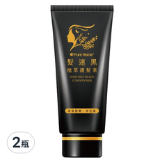 Pure Home 無毒家園 髮速黑免沖洗護髮素 護髮膜, 90ml, 2瓶