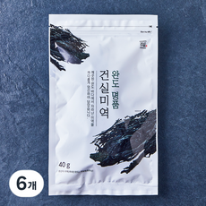 주일 완도 명품 건실미역, 40g, 6개