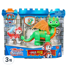 퍼피구조대 나이츠 마셜 피규어, 3개