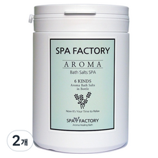 스파팩토리 히말라야 핑크 아로마 바스솔트 입욕제 로즈마리, 1kg, 2개