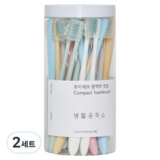 생활공작소 초미세모 콤팩트 칫솔 6종 x 4p, 24개입, 2세트