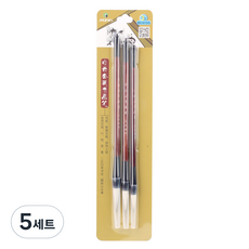 마리에스 시나아트 산양모 캘리그라피 3종 붓 G1333, 5세트, 대, 중, 소