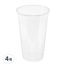 탐사 투명 페트(PET) 아이스컵, 4개, 600ml, 50개입