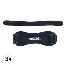 매직엠에스엘 무릎 보호대, 3개, 블랙