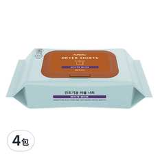 KUNDAL 昆黛爾 10倍高濃縮柔軟香氛烘衣紙 白麝香, 80張, 4包