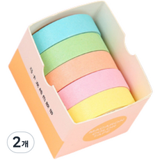 Life Bag 裝飾紙膠帶 5入, 馬卡龍2, 2個