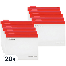 Esselte PP 透明懸掛文件夾, 紅色, 20個