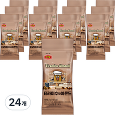 머거본 티라미수맛 아몬드, 25g, 24개