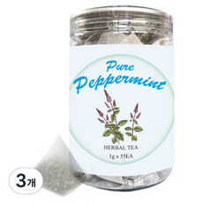 허브월드 페퍼민트 삼각티백 허브차, 1g, 3개, 55개입