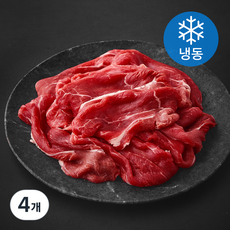 호주산 앞다리살 소불고기용 (냉동), 4개, 350g