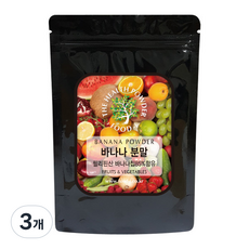 푸드아이 바나나 분말, 200g, 3개