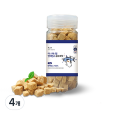 로라펫 소동물 연어 민스 큐브 트릿, 30g, 4개