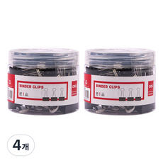 deLi 得力 黑色金屬雙夾 D0739 40入, 4個, 小