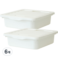 BONOHOUSE 經典收納整理箱, 6個, 白色