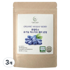휴발란스 유기농 하스카프 베리 분말, 3개, 30g