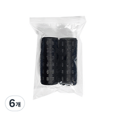 Dark Eye Darkness 加熱國王和長髮捲 50 毫米, 6個, 黑色