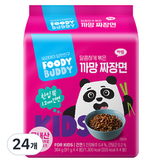 푸디버디 까망 짜장면, 91g, 24개