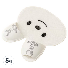 리온하임 풋브러쉬 발세척매트 화이트, 1개입, 5개, 450g