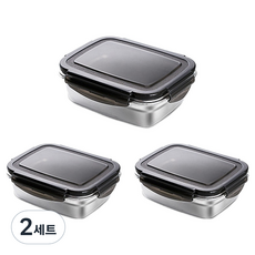 까사베니 연마제 없는 스텐인레스 푸드서버 3종, 2세트, 350ml 2p + 550ml