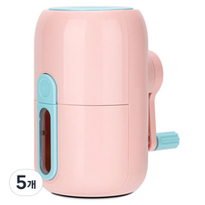 델리 수직 오토피드 물레방아 연필깎이 VB102, 핑크, 5개