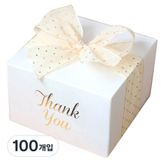 이홈베이킹 베이직 상자 10 x 6.5 cm, 화이트, 100개입