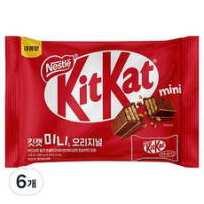 KitKat 미니 오리지널 초코바 33p, 297g, 6개