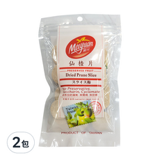 美元 蜜餞 仙楂片 無防腐劑 無糖精 無甜精 台灣製造, 100g, 2包
