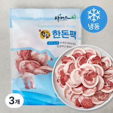 파머스팩 도뜰 한돈 돈차돌 구이용 (냉동), 3개, 1kg