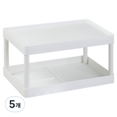 지니콕 플라스틱 정리선반 2단, 5개