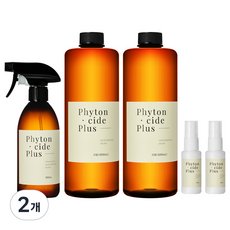 피톤치드플러스 편백수 스프레이 500ml + 리필 1L x 2p + 휴대용 30ml x 2p 세트, 2개, 스프레이 500ml+리필1L 2개+휴대용300ml 2개