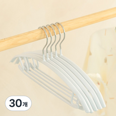 Back to Basics 兒童用防肩角針織防滑塗層衣架, 30個, 白色